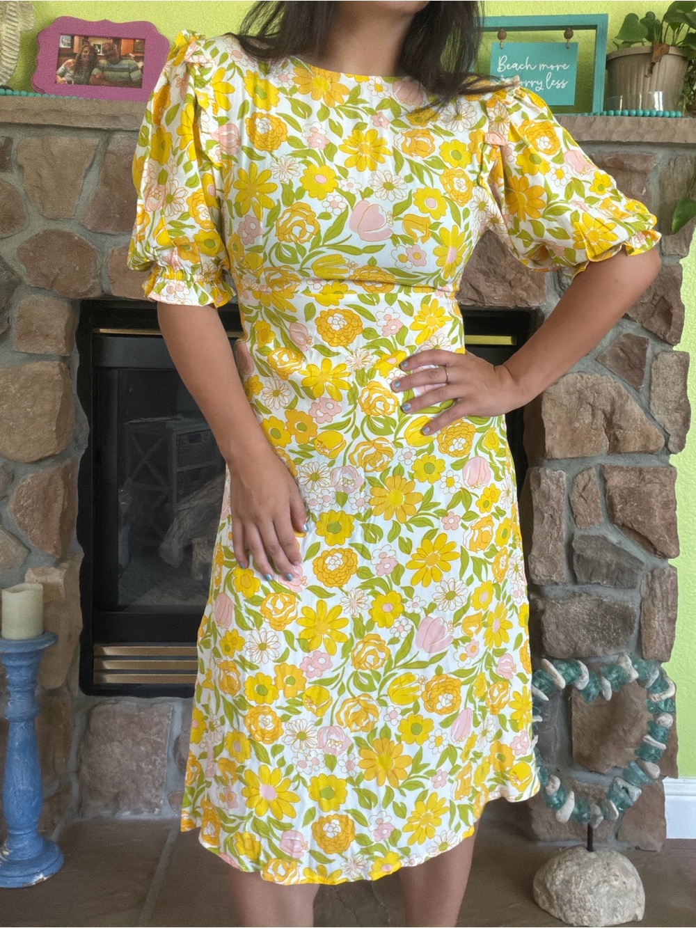 NWT Faithful the brand jean Marie midi dress
